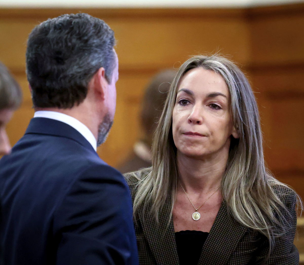 <i>Mark Stockwell/Pool/AP via CNN Newsource</i><br/>Prosecutor Hank Brennan speaks to Dr. Judson Welcher