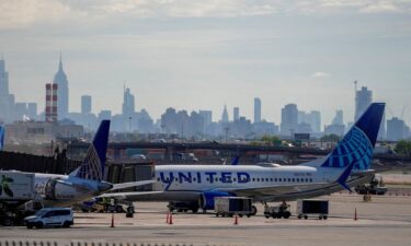 United Airlines planes are seen on the tarmac at Newark Liberty International Airport