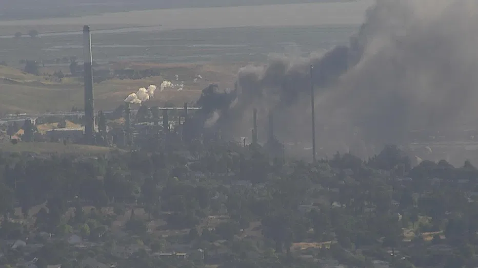 Refinery fire