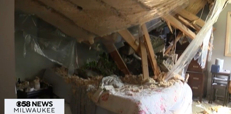 <i>WDJT via CNN Newsource</i><br/>A scary situation for a family in Racine County after Thursday