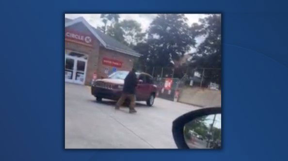 <i>Akron Police/WEWS via CNN Newsource</i><br/>A 41-year-old man is behind bars for allegedly attacking another man at an Akron gas station and then hitting and dragging him with a vehicle.