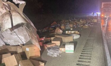 State troopers said the UPS tractor-trailer and a dump truck collided in the westbound lanes just east of the Interstate 81 interchange in Swatara Township at 4:06 a.m.