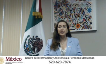 Mensaje de la cónsul de México en Caléxico