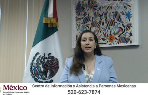 Mensaje de la cónsul de México en Caléxico