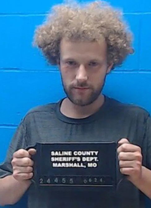 <i>Saline County Jail/KMIZ via CNN Newsource</i><br/>John Hopper was charged with several felonies in Saline County on Tuesday after he was found with several weapons in a shopping cart.