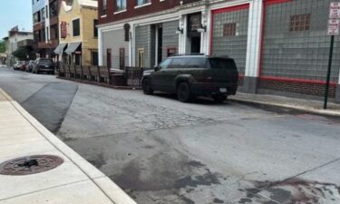 Rankin Avenue in downtown Asheville is pictured on June 1. Police say a man was killed and several bystanders were hurt after an overnight shooting at this location.