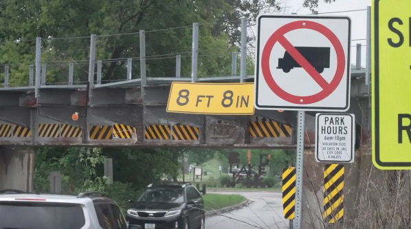 <i>KMTV via CNN Newsource</i><br/>The Ripper Bridge on Big Lake Road in Council Bluffs has been notorious for claiming the roofs of trucks for decades