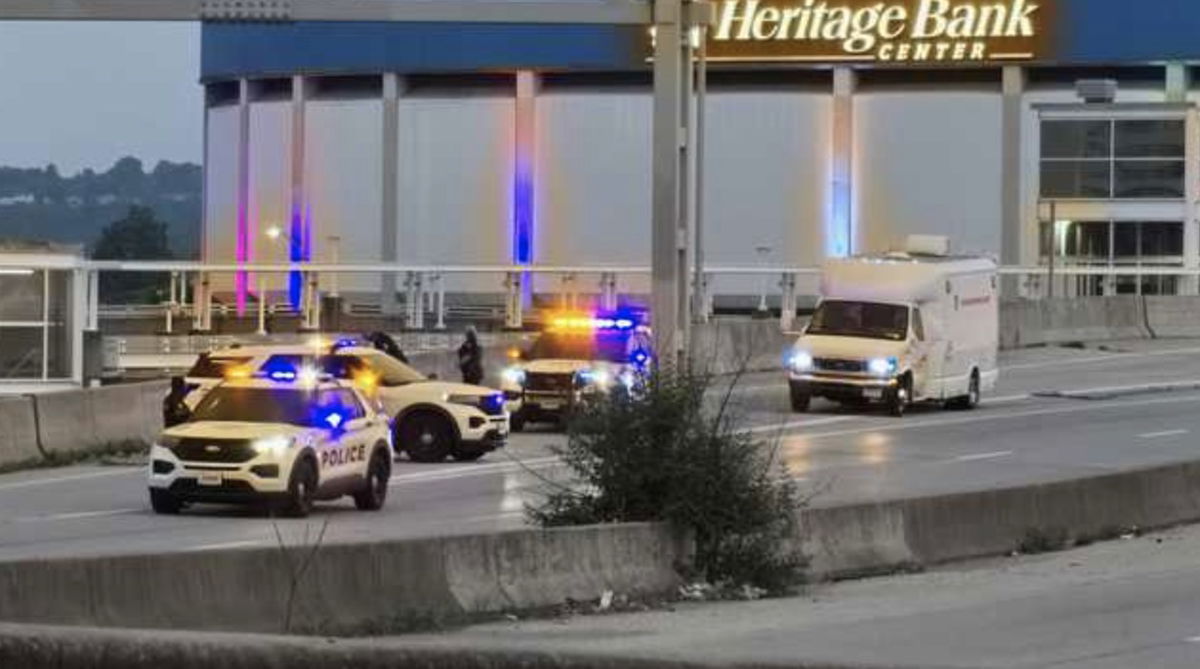<i>WLWT via CNN Newsource</i><br/>A motorcyclist has died after crashing and falling over the side of the US-50 overpass in downtown Cincinnati on June 10 night.