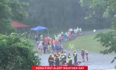 Over 100 people were rescued after a stream in North Park flooded