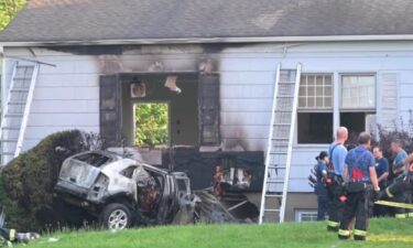 One person died when a car crashed into the Quaker Meeting House in Manhasset early June 19.