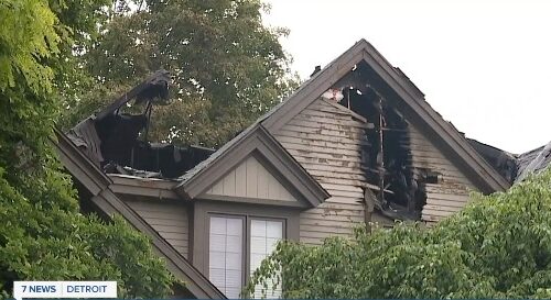 The family who was living in the house that was reportedly struck by lightning in Farmington Hills has been living there for more than 30 years.