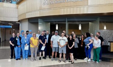 A South Milwaukee man is feeling grateful after surviving a heart attack at a Racine golf course.