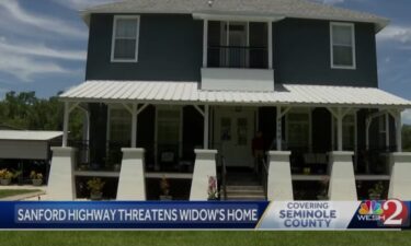 A home in Sanford built in the 1800s could be cut in half as state officials consider a new highway to alleviate traffic.