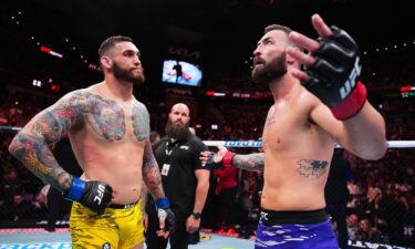 Paul Craig (right) admitted to using an "illegal move" that resulted in his fight against Rodolfo Bellato (left) ending in a no contest.