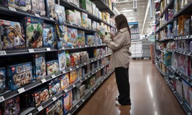 A customer shops for toys at a big box retailer on May 12 in Chicago.