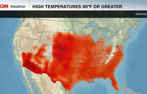 The first of two rounds of extreme heat is underway for parts of the eastern half of the United States