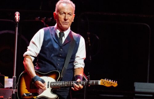 Bruce Springsteen performs during the first night of The Land of Hopes and Dreams tour on May 14 in England.