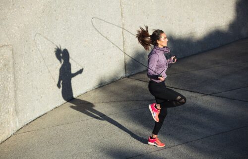Light-impact exercises like jumping rope stimulate your bone density