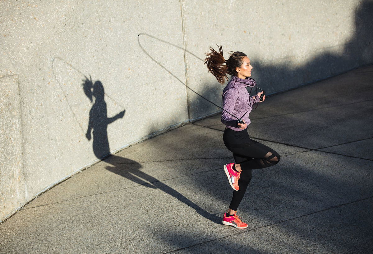 <i>jacoblund/iStockphoto/Getty Images via CNN Newsource</i><br/>Light-impact exercises like jumping rope stimulate your bone density