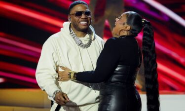 Nelly and Ashanti attend the iHeartRadio Music Awards at Dolby Theatre in Los Angeles