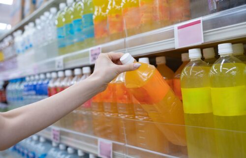 Many brightly colored beverages contain synthetic food dyes.