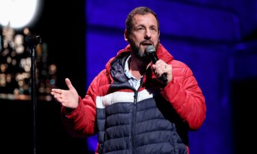 Adam Sandler on stage in New York City in March.