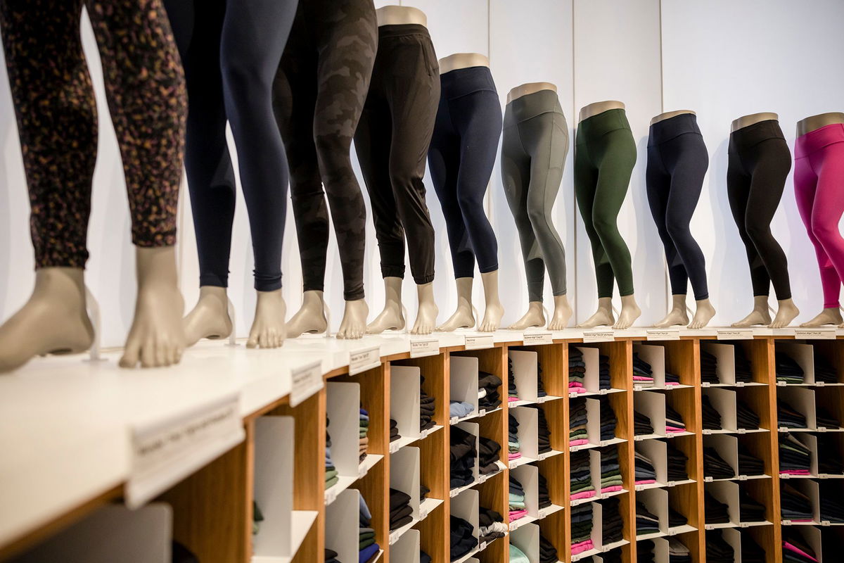 <i>Yuki Iwamura/Bloomberg/Getty Images via CNN Newsource</i><br/>A Lululemon store displaying pants.