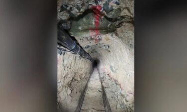 It's believed the tunnel was used to transport large amounts of contraband.