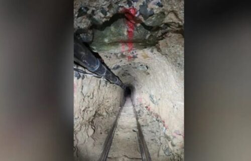 It's believed the tunnel was used to transport large amounts of contraband.