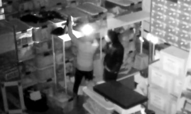 Deputies said the warehouse contained many sneakers