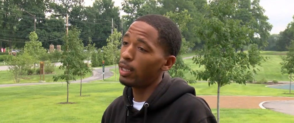 <i>WISH via CNN Newsource</i><br/>The man arrested early Sunday morning in downtown Indianapolis has called for the involved officers to be fired.