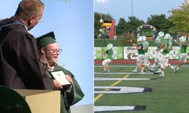 Eight years after scoring a memorable touchdown at Novi High School