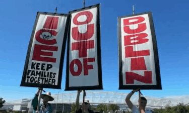 Hundreds showed up on July 19 to protest the possible reopening of a former women's prison in Dublin with a disturbing and notorious history.