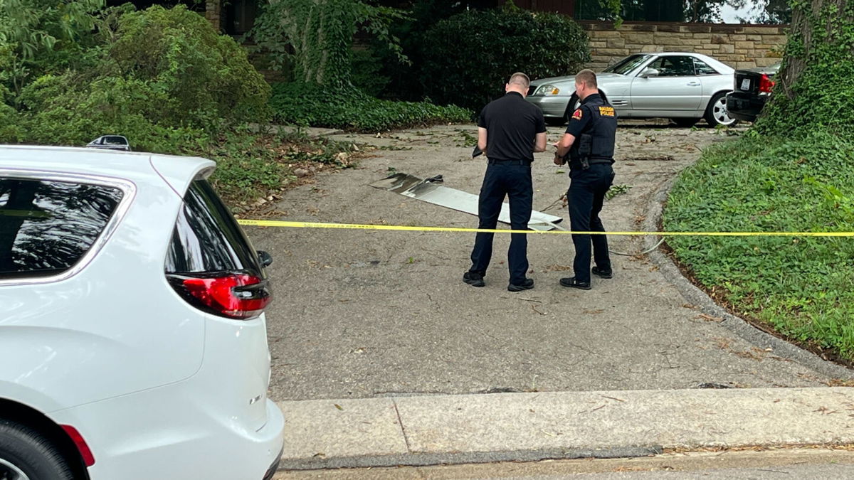 <i>WTVD via CNN Newsource</i><br/>FAA on scene to investigate plane part found in Raleigh driveway on Wednesday