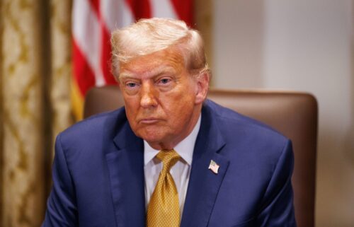 President Donald Trump holds a cabinet meeting at the White House in Washington
