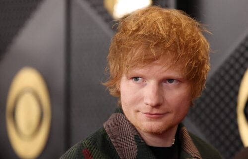 Ed Sheeran is pictured at the Grammy Awards in 2024.