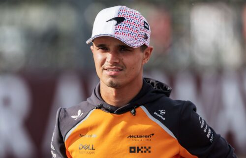 Norris (left) is looking to win on home soil at the British Grand Prix for the first time
