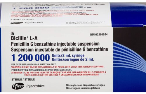 Drugmaker Pfizer is warning doctors that it expects to run low on supplies of Bicillin L-A