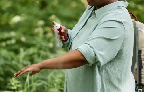 Apply insect repellent to keep mosquitoes at bay