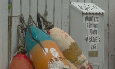 A woman is giving her neighbors in Boston a chance to connect with others through a "not mail" box outside of her home.