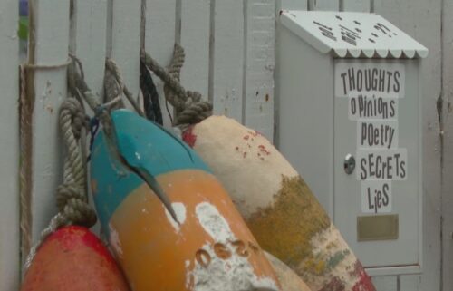 A woman is giving her neighbors in Boston a chance to connect with others through a "not mail" box outside of her home.