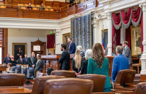 Texas House Speaker Dustin Burrows is pictured at the State Capitol on August 8 in Austin.