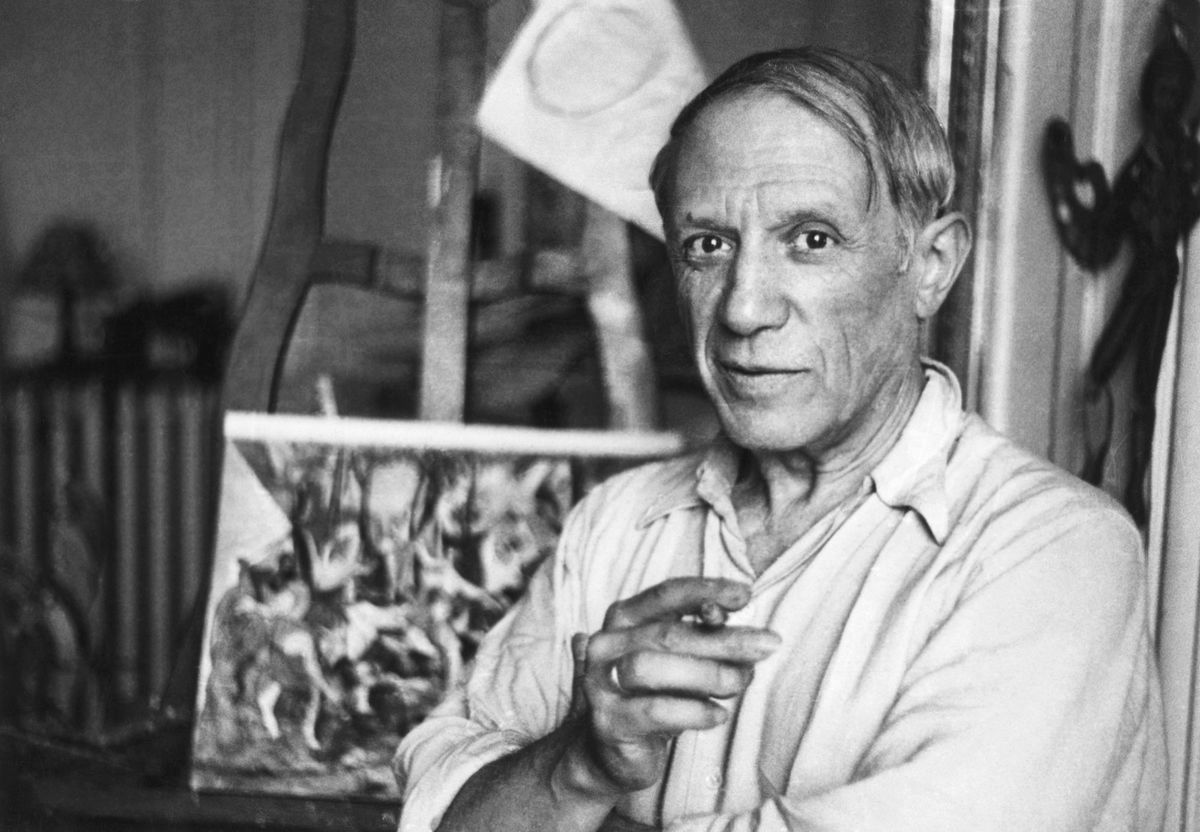 <i>Bettmann Archive/Getty Images via CNN Newsource</i><br/>Pablo Picasso in his Paris studio in 1920