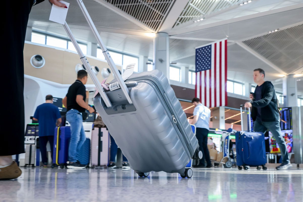The air traffic control tower at Hollywood Burbank Airport on January 27 in Burbank